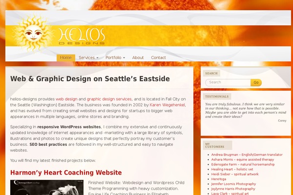 helios-designs.com site used Heliosdesigns