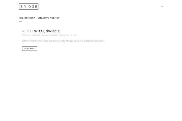 Bridge theme site design template sample