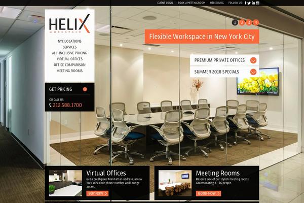 Helix theme site design template sample