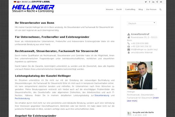 hellinger.eu site used Enfold-hellinger