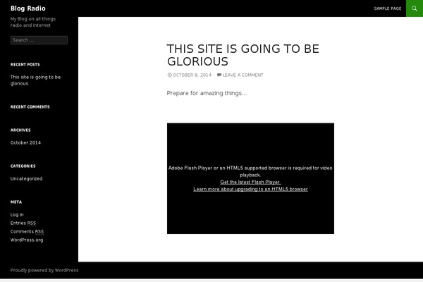 Twenty Fourteen theme site design template sample