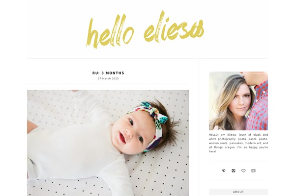 helloeliesa.com site used White Noise