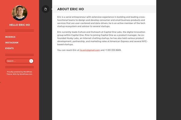 helloericho.com site used Wp-indigo