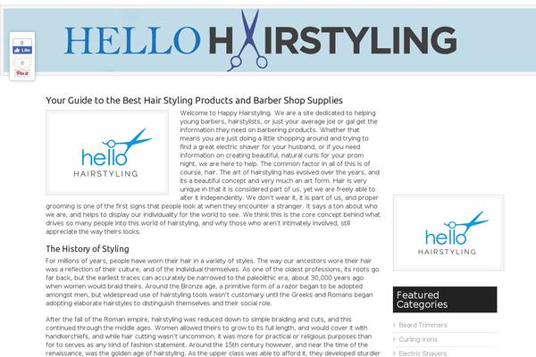 hellohairstyling.com site used Theme21