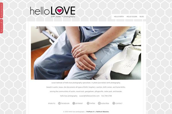 Prophoto4 theme site design template sample