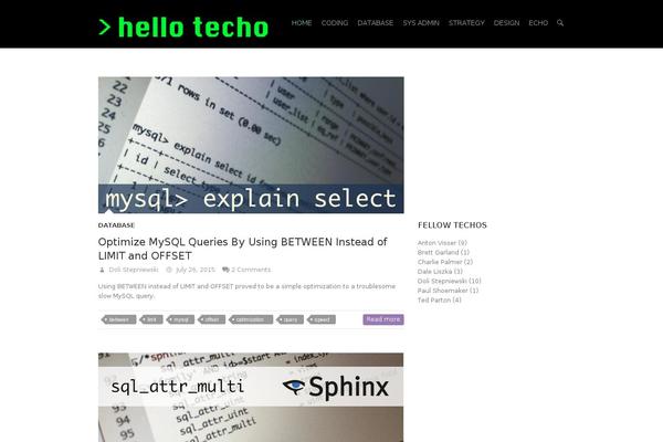 hellotecho.com site used Interface