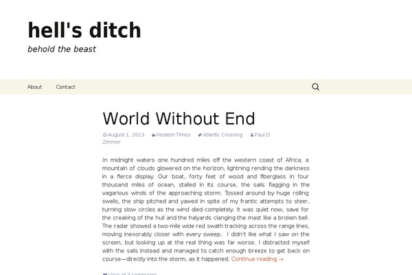 Twenty Thirteen theme site design template sample