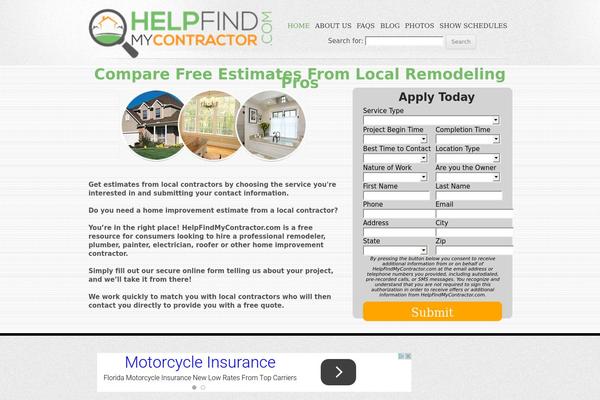 helpfindmycontractor.com site used Search