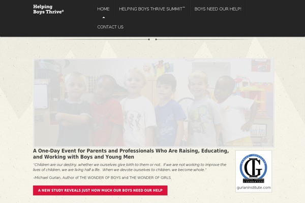 helpingboysthrive.org site used Pulse-child-theme