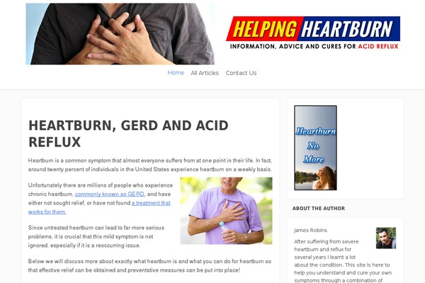 helpingheartburn.com site used Focusblog