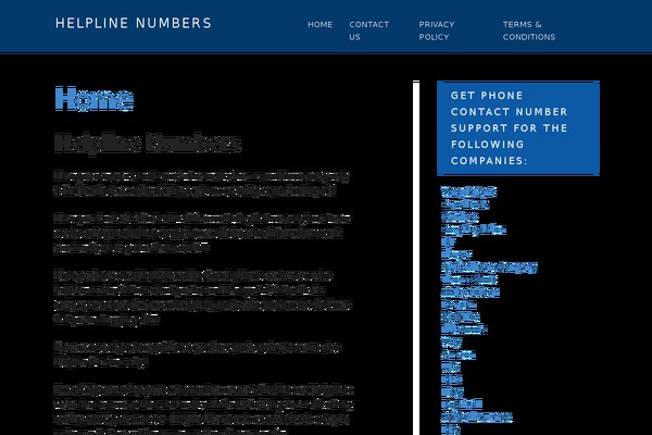 helpline-numbers.co.uk site used Hostmarks
