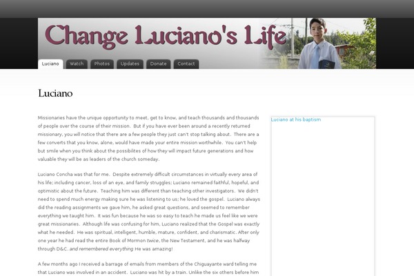 helpluciano.com site used Fusion-wpcom