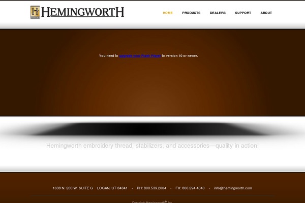 hemingworth.com site used Sansation