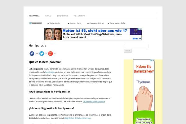 Twenty Twelve theme site design template sample