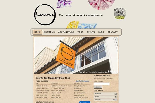 Hemma theme site design template sample
