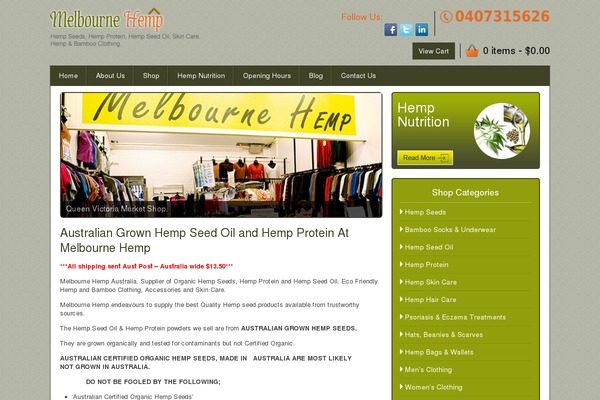 hempmelbourne.com.au site used Hemp