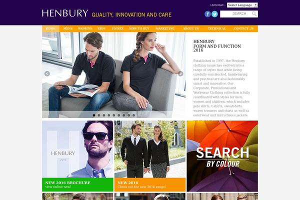 henbury.com site used Henbury