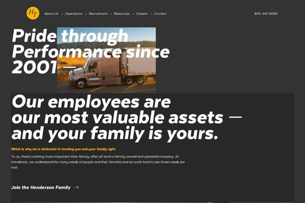 Henderson theme site design template sample