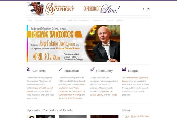 hendersonvillesymphony.org site used Clarity