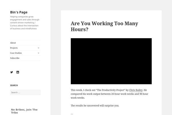 Twenty Fifteen theme site design template sample