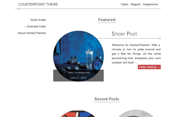 henleythemes.com site used Counterpoint