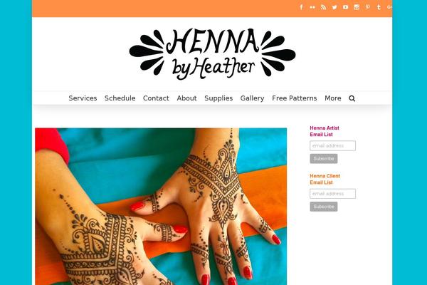 hennabyheather.com site used Avada