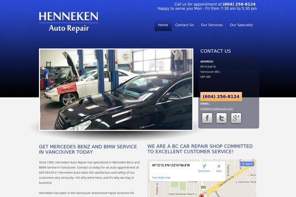 Twentytwelve-child theme site design template sample