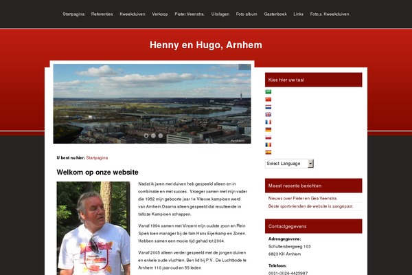 WordPress website example screenshot
