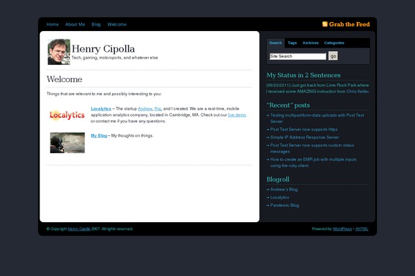 henrycipolla.com site used Killian10