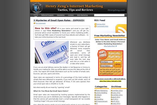 henryzeng.com site used Notso_freshe