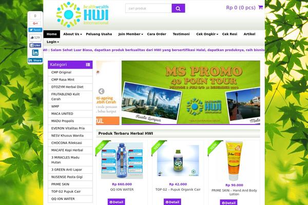 herbal-hwi.com site used Wp-bagus