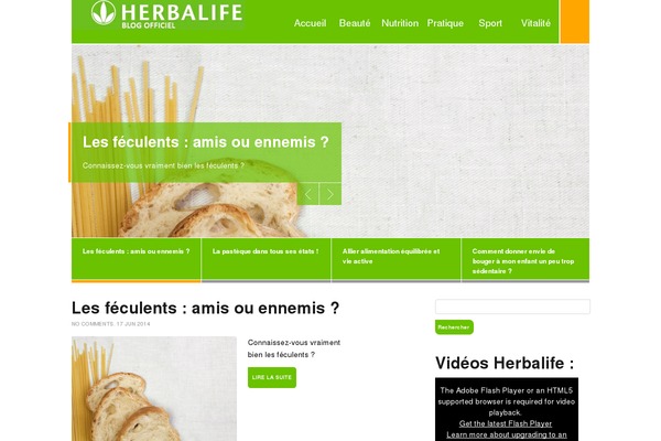 herbalife-blog.fr site used Herbalife-new