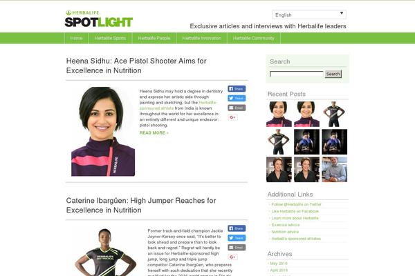 herbalifespotlight.com site used Herbalife