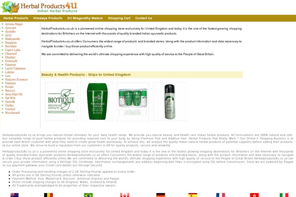 herbalproducts4u.co.uk site used Wedo