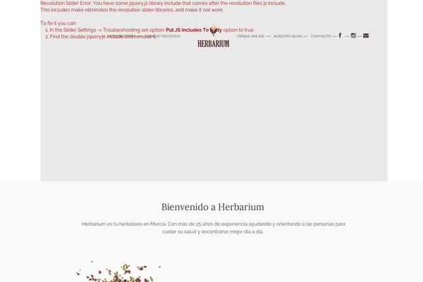 herbarium.es site used Artista