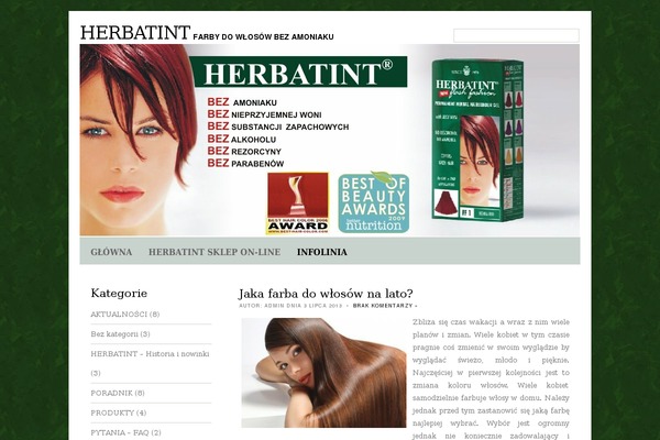 herbatint.eu site used Satin-rose