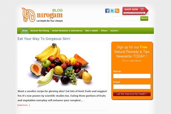 herbscancure.com site used Nirogamtheme