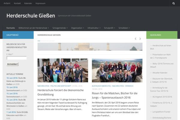 Hueman theme site design template sample