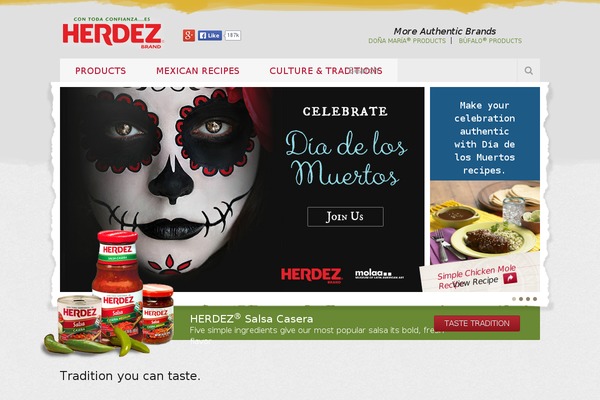 herdeztraditions.com site used Salsas-theme