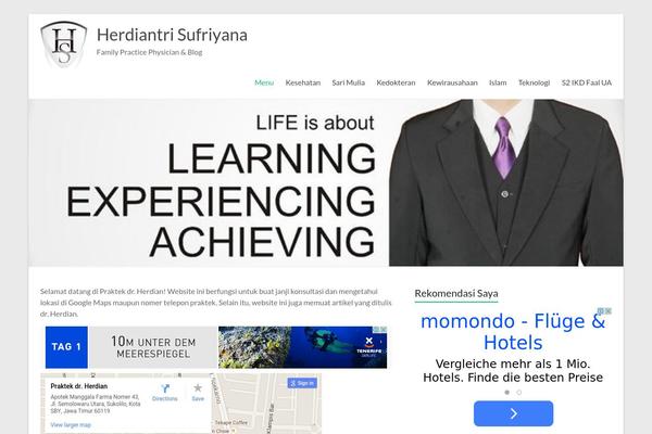 Spacious theme site design template sample
