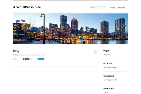 WordPress website example screenshot