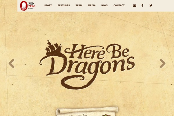 herebedragonsgame.com site used Redzerogames