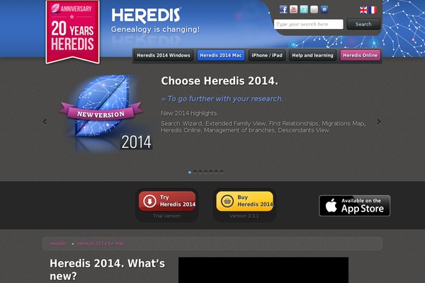 heredis.com site used Corpus-child