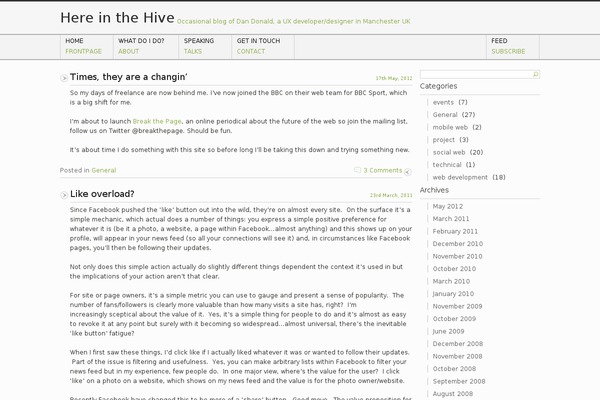 hereinthehive.com site used Simpleg