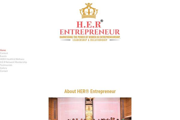 herentrepreneur.com site used Event Star