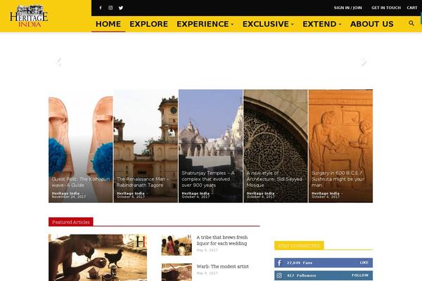 heritage-india.com site used Heritage_new