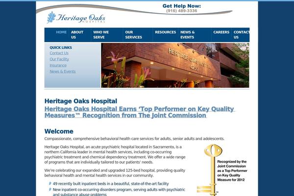 heritageoakshospital.com site used Ho