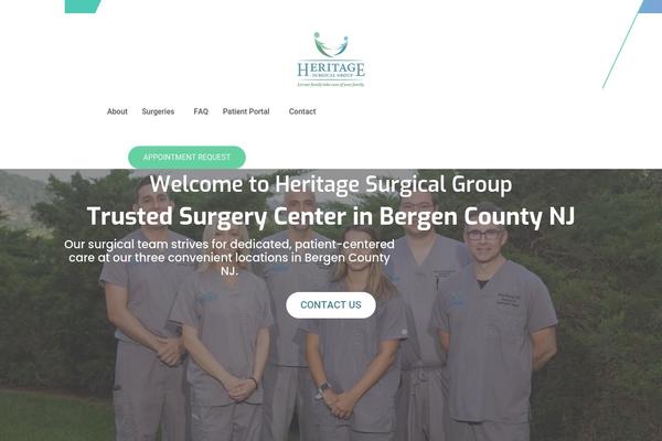 heritagesurgicalgroup.com site used Medizco-child
