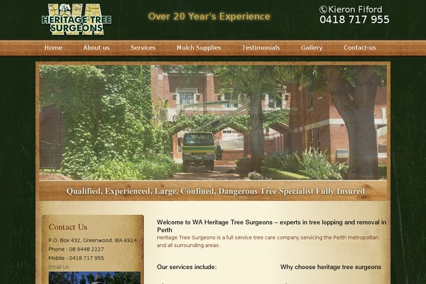 heritagetreesurgeons.com.au site used Heritagetreesurgeons