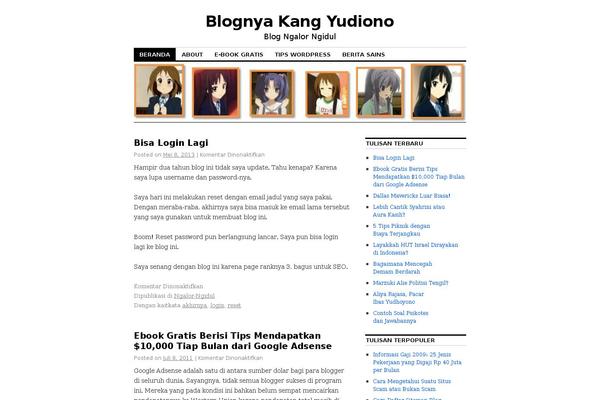 WordPress website example screenshot